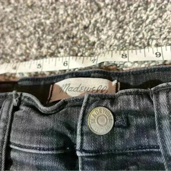 MADEWELL Women's Black 9" High-Rise Skinny Jeans SIZE 26 - Picture 3 of 10